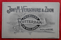 Carte Publicité JOH's. M. VERSCHURE & ZOON / Fromages De Hollande - Rotterdam - Visitenkarten