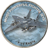 Monnaie, Zimbabwe, Shilling, 2018, Fighter Jet - F-15 Eagle, SPL, Nickel Plated - Zimbabwe
