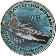 Monnaie, Zimbabwe, Shilling, 2017, Warship -  Battleship Bismarck, SPL, Nickel - Simbabwe