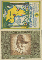 Berlin Notgeld: 88.3 Bild 1 Von Lettow-Vorbeck Notgeld Bankfrisch 1921 75 Pfennig Berlin Dt.-Hanseatisch - Autres & Non Classés