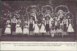 CH BOUDRY  / Les Saisons Allégorie Enfantine Groupe De Le Printemps  Septembre 1908  / - Boudry