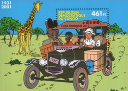 BL205** (2093) SURCHARGE / OVERPRINTING Shanghaï - Tintin Au Congo / Kuifje In Congo - CONGO - Philabédés (comics)