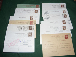 ENTIERS POSTAUX PETAIN 80 C 1 LOT DE 12 - Lots Et Collections : Entiers Et PAP