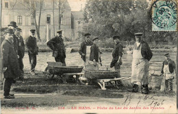 Le Mans * La Pêche Du Lac Du Jardin Des Plantes * Pêcheurs Scène Typique - Le Mans