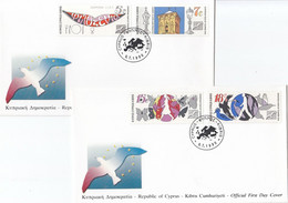 CYPRUS FDC 750-753 - Sonstige & Ohne Zuordnung