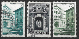 Monaco N°  369 ; 370 Et 398 Oblitérés    B/TB    - Used Stamps