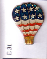 E31 Pin's MONTGOLFIERE BALLOON  USA Achat Immédiat - Montgolfières