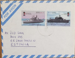 A) 1996, ARGENTINA, BOATS, FROM MAR DE PLATA TO ESTONIA, AERIAL, NAVAL BASE PUERTO BELGRANO STAMPS - Covers & Documents