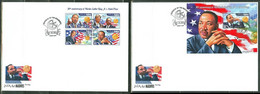 Maldives 2014, Martin L. King, Nobel Price, 4val In BF+BF In 2FDC - Martin Luther King