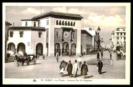 MARROC - RABAT - La Poste - Avenue Dar El-Mahhzen. ( Ed. C I R Nº 70) Carte Postale - Poste & Facteurs
