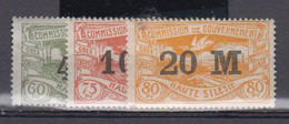 SILESIE    1922    N °  59 / 61   ( Neufs Avec Charniérés )    COTE    10 € 50       ( F 348 ) - Europe (Other)