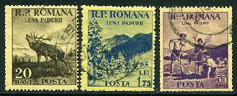 ROMANIA 1954 Forest Month Used,  Michel 1464-66 - Usati