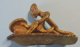Bêtise 2  - Afrique De L'Ouest - Bronze Cire Perdue - 32 Grammes - 1.13 Oz - Khama Sutra The African Way - African Art