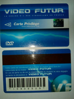 VIDEO FUTUR ABONNEMENT CARTE PRIVILEGE FLECHE BLANCHE  UTILISEE LEGEREMENT JAUNIE - Suscripción