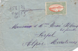 GUADELOUPE, Enveloppe, 50 Cts, Le Moule 1936 - Other & Unclassified