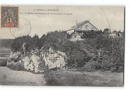 CPA Saint-Pierre Et Miquelon - La Maison De Campagne Du Gouverneur à Langlade - Saint-Pierre E Miquelon