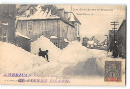 CPA Saint-Pierre Et Miquelon - Sous La Neige - Saint-Pierre-et-Miquelon