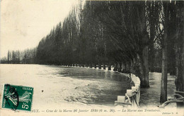 Meaux * La Marne Aux Trinitaires * Crue 26 Janvier 1910 * Inondation - Meaux