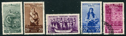 ROMANIA 1953 Folk Art Used.  Michel 1430-34 - Used Stamps