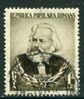 ROMANIA 1953 Marx Anniversary Used.  Michel 1428 - Oblitérés