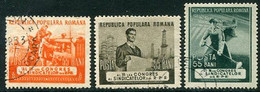 ROMANIA 1953 Trades Congress Used.  Michel 1418-20 - Usati