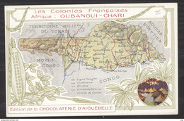 0l  088  -  Oubangui Chari  :  La Carte De La Chocolaterie D' Aiguebelle - Lettres & Documents