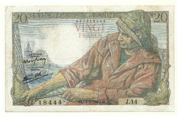 Francia - 20 Francs 1942    ++++++ - 20 F 1942-1950 ''Pêcheur''