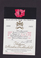 Publicité étiquette Publicitaire Réclame Vin Alcool Château Mouton Rothschild Par Poliakoff - Reclame