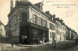 Jonchery Sur Vesle * Devanture Maison E. DOUCHE CANNESSOT Société Rémoise Luminaires Cierges Au Bon Marché - Jonchery-sur-Vesle
