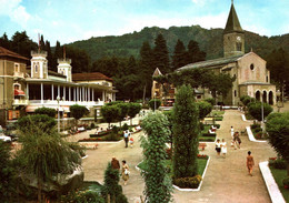 5062 Carte Postale AX LES THERMES Le Casino Et L'Eglise Saint Vincent   09 Ariège - Ax Les Thermes