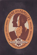 Publicité étiquette Bière Beer Publicitaire Réclame Meuse Monopole Beaucaire 8 X 11 - Advertising