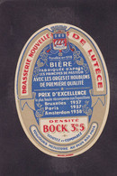 Publicité étiquette Bière Beer Publicitaire Réclame LUTECE 8,2 X 11,5 - Reclame