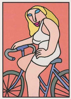 Cpm 1741/162 ERGON - Femme à Bicyclette - Vélo - Cyclisme - Bicycle -Illustrateurs - Illustrateur - Ergon