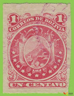 Voyo BOLIVIA 1887  1c Mi#22 (o) Eleven Stars - Bolivie