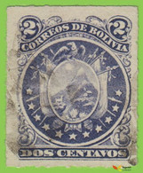Voyo BOLIVIA 1887  2c Mi#23 (o) Eleven Stars - Bolivie