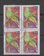 SOUTH AFRICA 1st NOVEMBER 2000 DEFINITIVE ISSUE BLK 4 SG 1229 Cat Val £16.00 USED - Usati