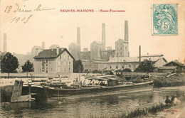 Neuves Maisons * Les Hauts Fourneaux * Péniche Batellerie Halage Chaland * Usine Industrie - Neuves Maisons