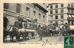 Paris Vécu * N°76 * Une Station D'omnibus - Lotes Y Colecciones