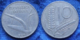 ITALY - 10 Lire 1956 R KM# 93 Republic Lira Coinage (1946-2001) - Edelweiss Coins - Andere & Zonder Classificatie