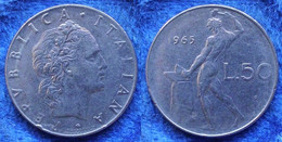 ITALY - 50 Lire 1965 R "Vulcan" KM#95.1 Republic (1946-2001) - Edelweiss Coins - Andere & Zonder Classificatie