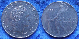 ITALY - 50 Lire 1971 R "Vulcan" KM#95.1 Republic (1946-2001) - Edelweiss Coins - Autres & Non Classés