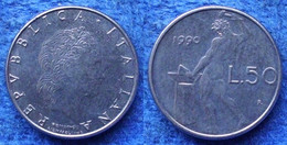 ITALY - 50 Lire 1990 R "Vulcan" KM# 95.2 - Edelweiss Coins . - Autres & Non Classés