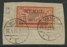 F MEMEL - Memel (Klaipeda) 1923