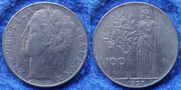 ITALY - 100 Lire 1957 R "Minerva" KM# 96.1 - Edelweiss Coins - Andere & Zonder Classificatie