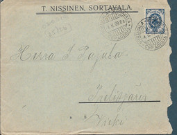 FINLAND - VERY NICE 1909 COVER  SORTAVALA TO VIEKI   - 1490 - Covers & Documents