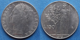 ITALY - 100 Lire 1973 R "Minerva" KM# 96.1 - Edelweiss Coins - Andere & Zonder Classificatie