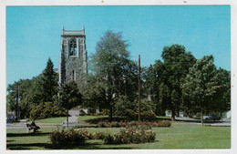 STAMFORD   CONN.    BEDFORD  PARK  AND  THE  FIRST  CONGREGATIONAL  CHURCH           (NUOVA) - Stamford