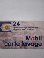 FRANCE CARTE A PUCE CHIP CARD SO6 MOBIL CARTE LAVAGE 24U UT - Ausstellungskarten