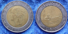 ITALY - 500 Lire 1985 R "Quirinale" KM# 111 Bi-metallic - Edelweiss Coins . - Autres & Non Classés