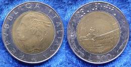 ITALY - 500 Lire 1987 R KM# 111 Bi-metallic - Edelweiss Coins - Altri & Non Classificati